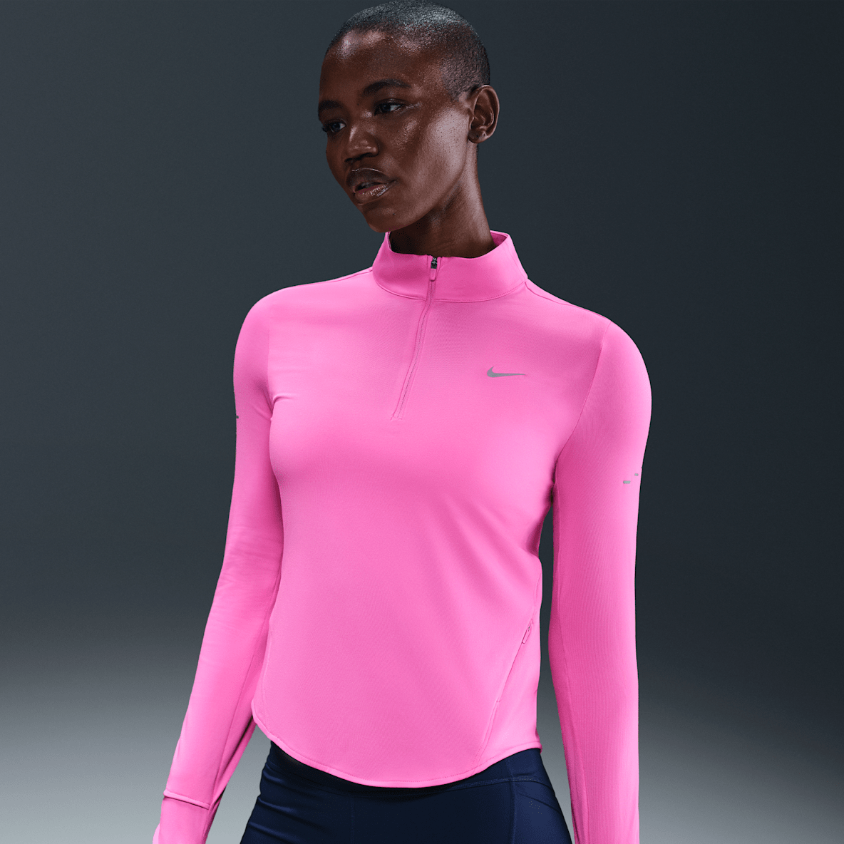 Purple Nike Pink Half Zip Running Top Nike Running Pacer Dri-Fit